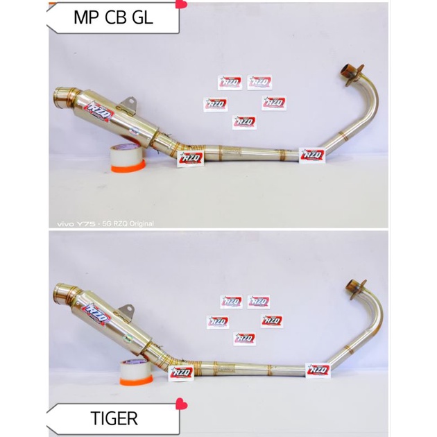 Knalpot RZQ Original Bulat kompetisi PNP MP CB GL TIGER