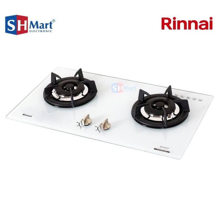 RINNAI KOMPOR GAS TANAM 2 TUNGKU WHITE RB-2GHC.OW (MEDAN)