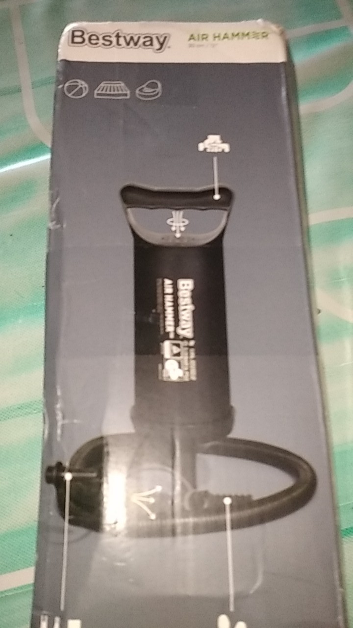 Paket Kasur Angin Intex High Quality Intex Durabeam Double + Pompa + Lem 64102 ( 137x191x25cm )