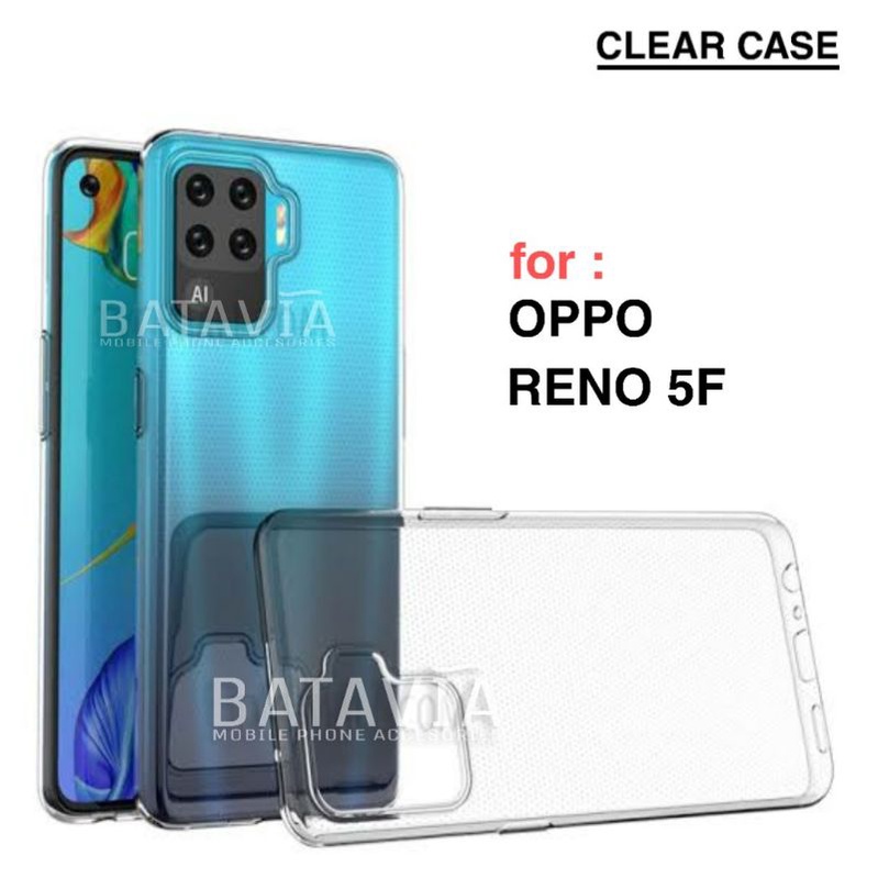 Soft Case Oppo Reno 5F Jelly Case Original Clear Case Silikon Bening