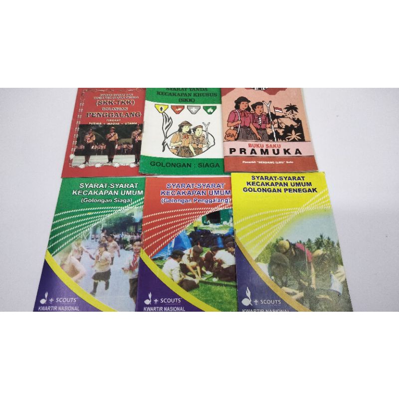buku pegangan untuk Pramuka ( saku/SKK/skk-tkk/sku)
