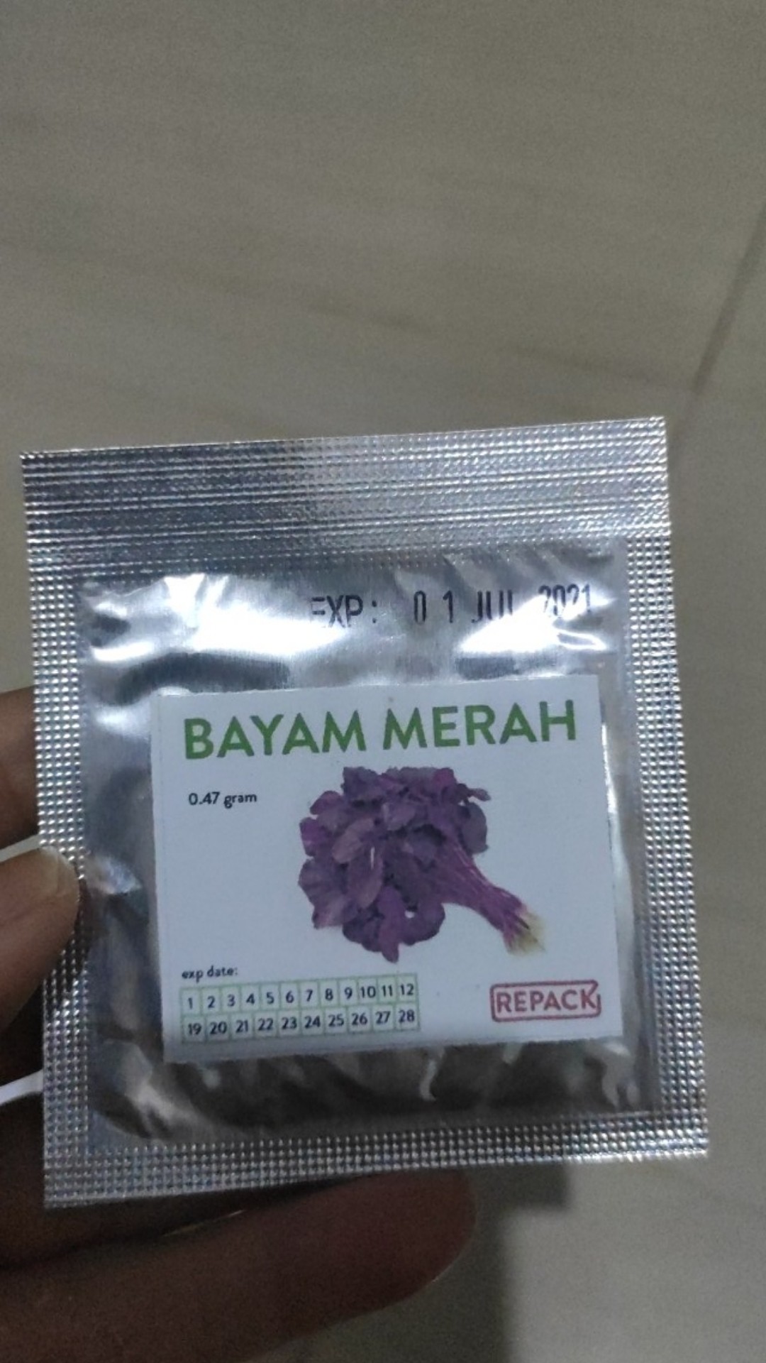 Benih Bayam Merah - Bibit Bayam Merah - Benih Bayam Merah Zayoseed