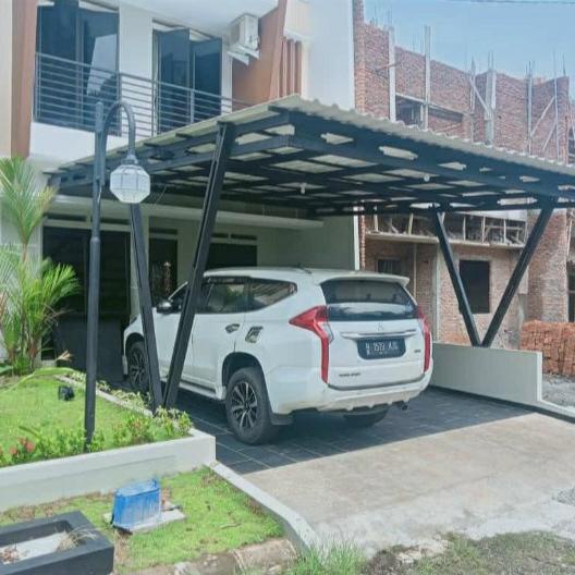 Jual KANOPI/CANOPY/CARPORT BAJA RINGAN ATAP ALDERON + CAT RANGKA