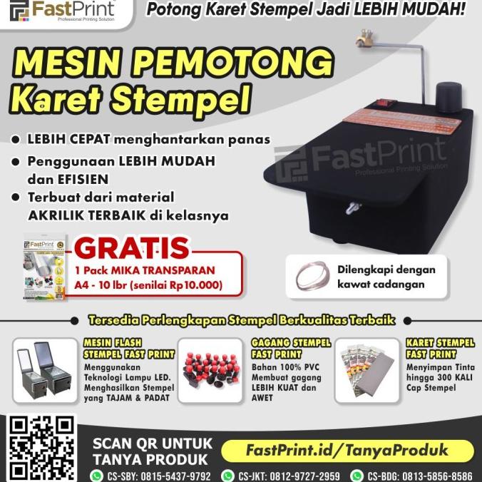 

Alat Pemotong Karet Stempel Flash