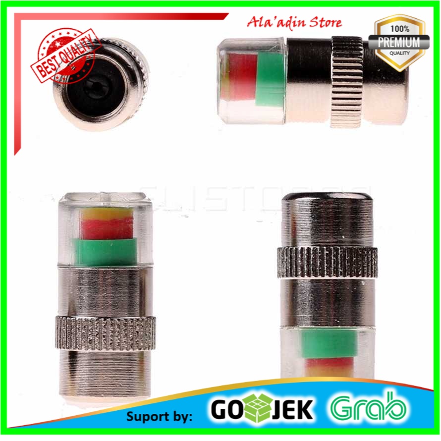 Cuci Gudang Pentil Ban Mobil Tire Valve Cap Pressure Monitoring 4 PCS - 231