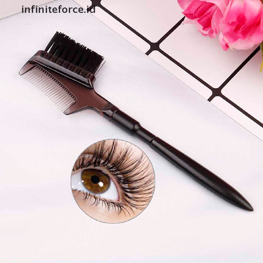 (Infiniteforce.Id) Pensil Alis Dua Sisi Warna Hitam