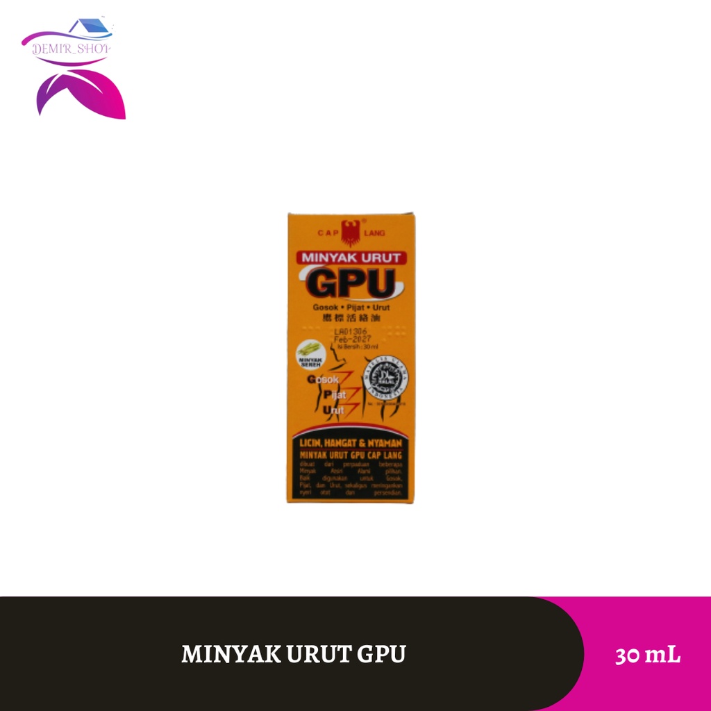 Minyak Urut GPU 30 mL Cap Lang