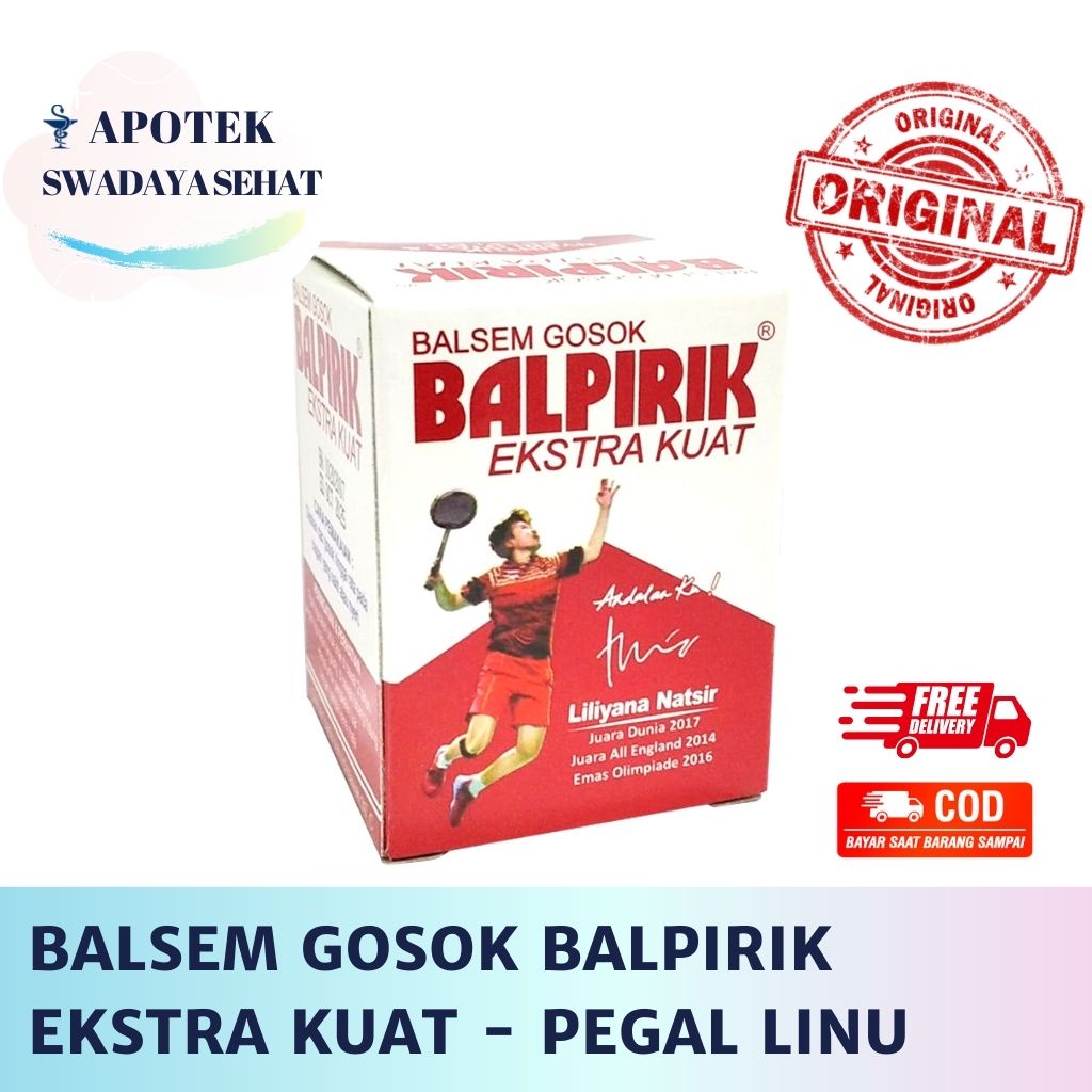 BALPIRIK Balsem Gosok Ekstra Kuat Merah 20 GR - Balsem Pegal Linu Balpirix