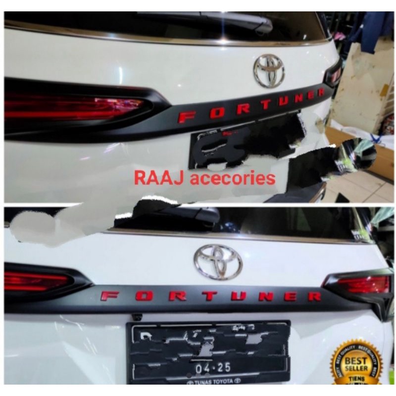 trunklid fortuner 2016/2021 original hitam doof
