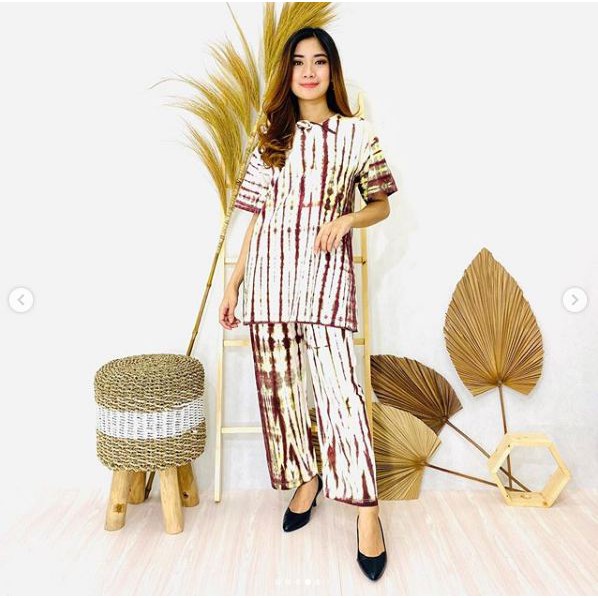 Setelan Celana Panjang Sibori Kaos Cewek / Setelan Cewek Murah / Setelan Cewek Cantik