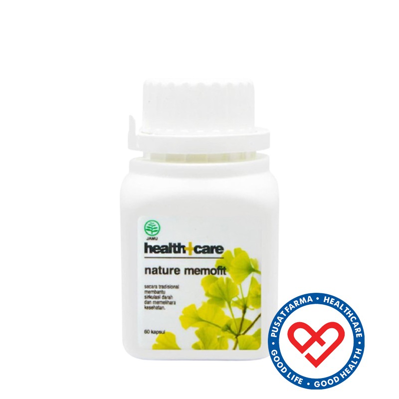 Erlimpex Nature Memofit 60 Kapsul Suplemen Otak Ekstrak Ginkgo Biloba