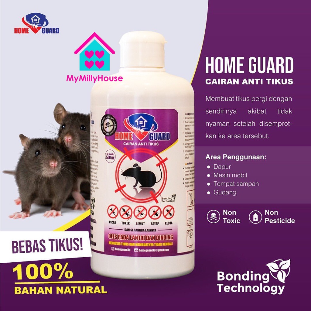 Home Guard Cairan Anti Tikus 500ml/Anti Cicak/Anti Tokek/Anti Rayap/Anti Kecoa/Anti Serangga Homeguard