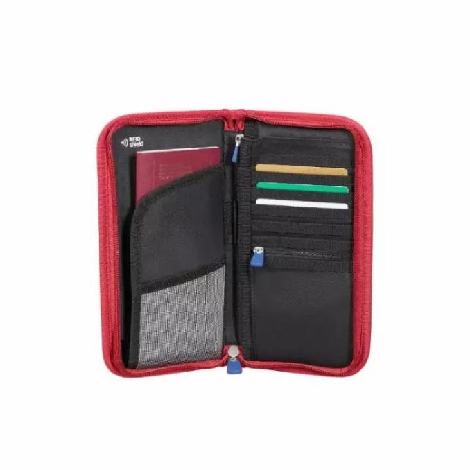Samsonite Global TA Zipped Travel Wallet RFID Dompet Kartu Passport