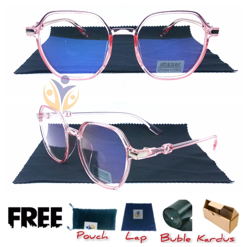 Frame Kacamata Blueray wanita UV420