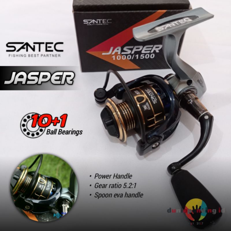 Reel santec jasper 1000 power handle reel casting ul ultralight reel dasaran