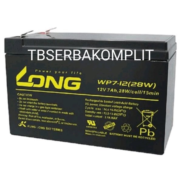 HOTDEALS Battery Long WP7-12-28W Aki 12 volt 7 ampere Accu 12V 7Ah