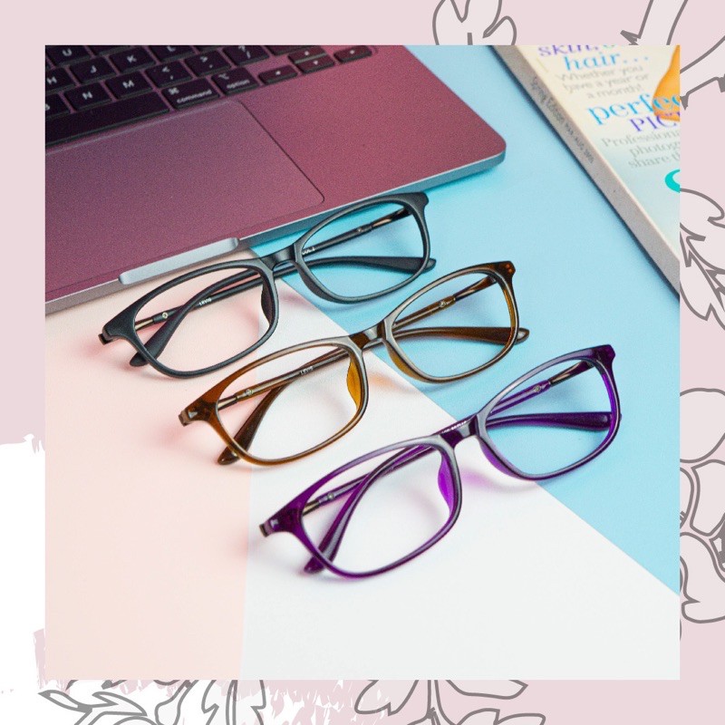 Kacamata Fashion Wanita Pria Gratis Lensa Minus (8006)
