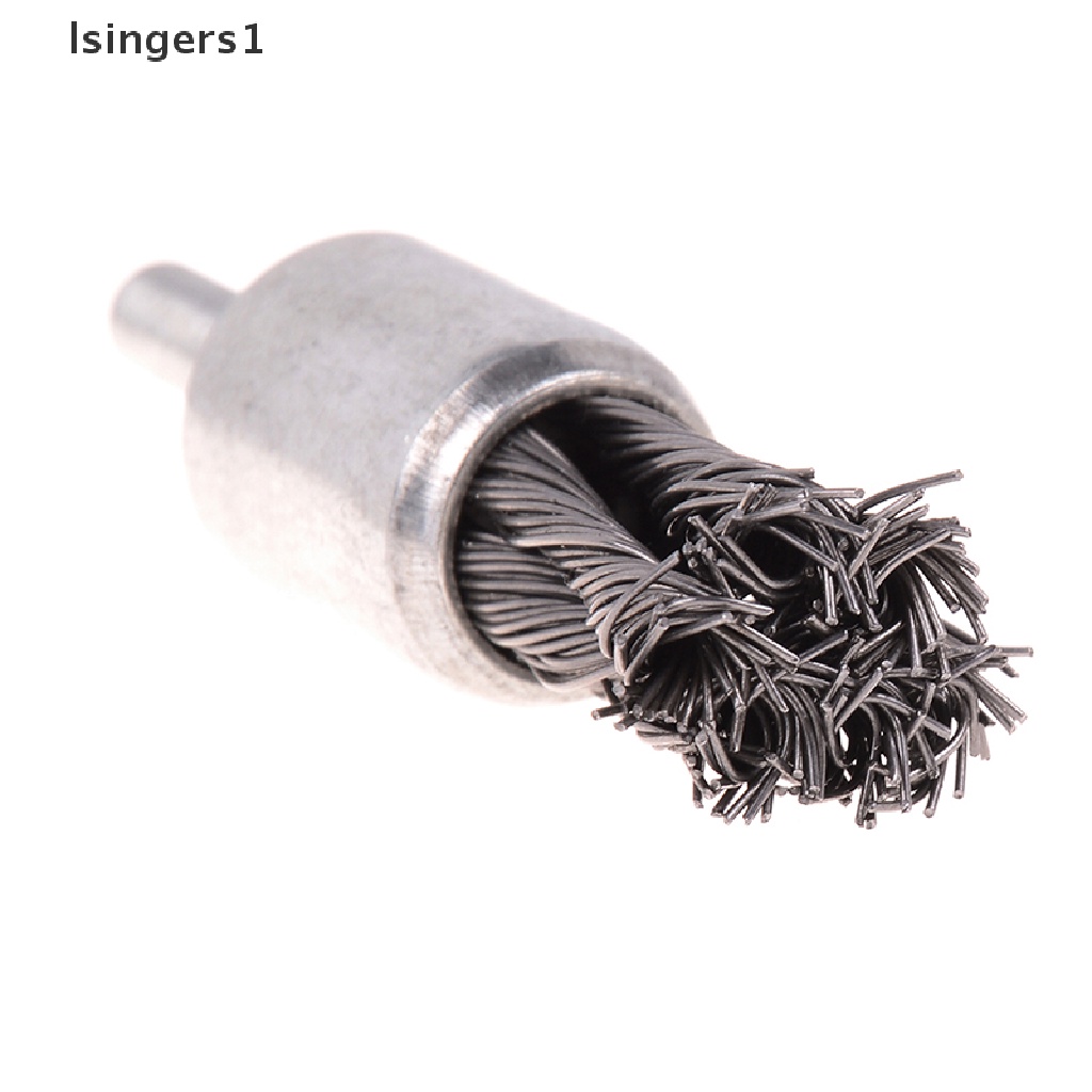 (lsingers1) Sikat Kawat stainless steel 20mm Dengan shank 1 / 4 &quot;Untuk Gerinda