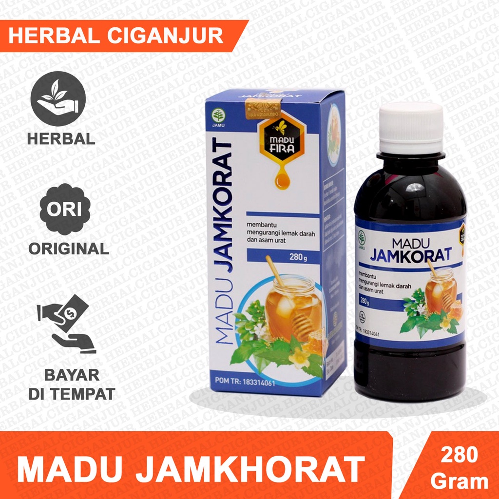 MADU JAMKORAT ASLI Penurun Kolesterol dan Asam Urat Terlaris Isi 280 gr