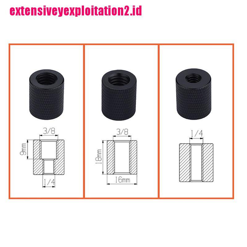 &lt; E2id &amp; &gt; Plat Adapter Skrup Tripod 3 / 8 &quot;Ke 1 / 4&quot; Male