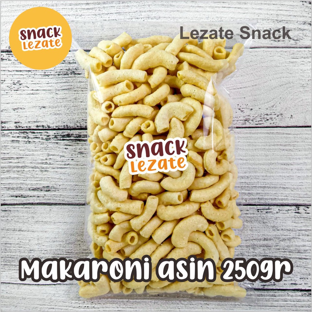 

Makaroni Asin Gurih 250gr Murah Enak Renyah / Makaroni Mekar Asin / Makroni Asin Kiloan 1 / 4 kg Lezate Snack