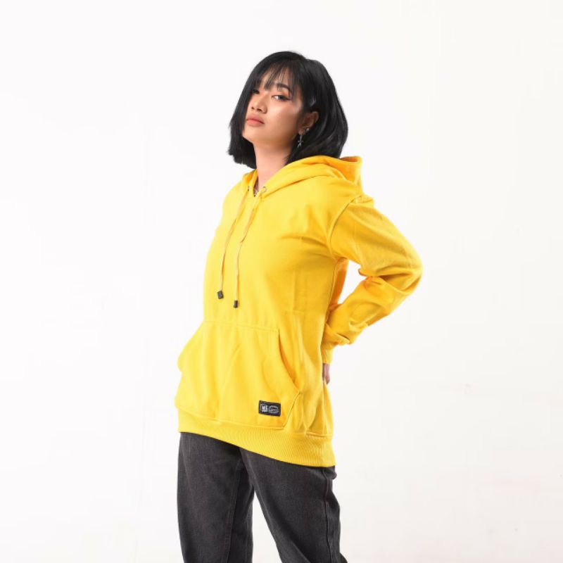 Hoodie Sweater Polos Unisex Premium Distro Kuning