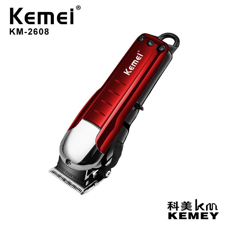 Kemei KM 2608 Alat Cukur Rambut Hair Clipper Cordless Professional Washable  Mesin Cukuran KM-2608