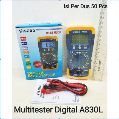 MULTITESTER DIGITAL / Multitester/ Avometer/ Multimeter Digital Visero Yellow (A-830L)