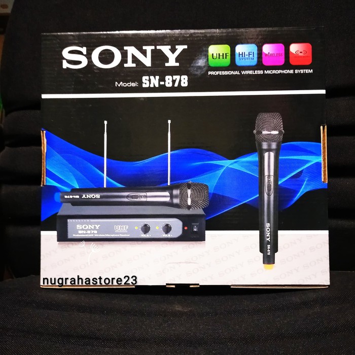 Mic Wireless SONY SN 878 Handheld Professional Microphone suara bagus