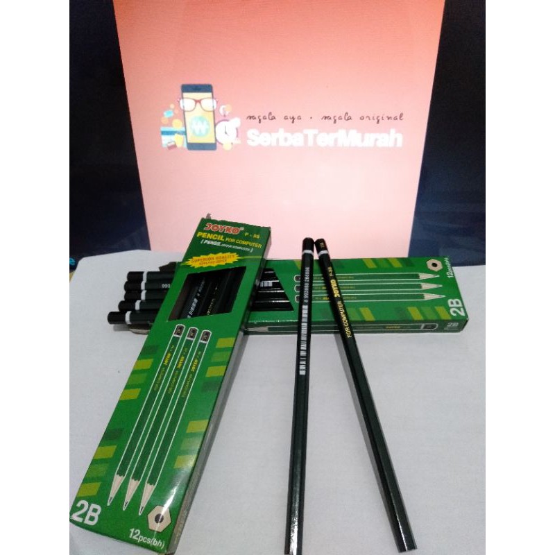 

Pensil / Pencil kayu 2B serut JOYKO unik murah