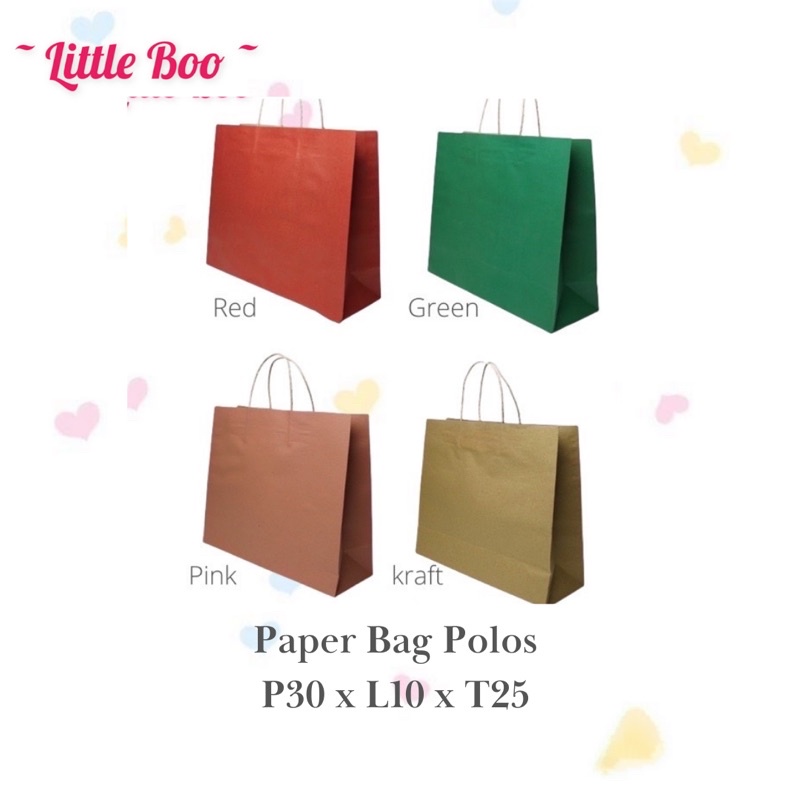 

PAPER BAG WARNA 30x10x25