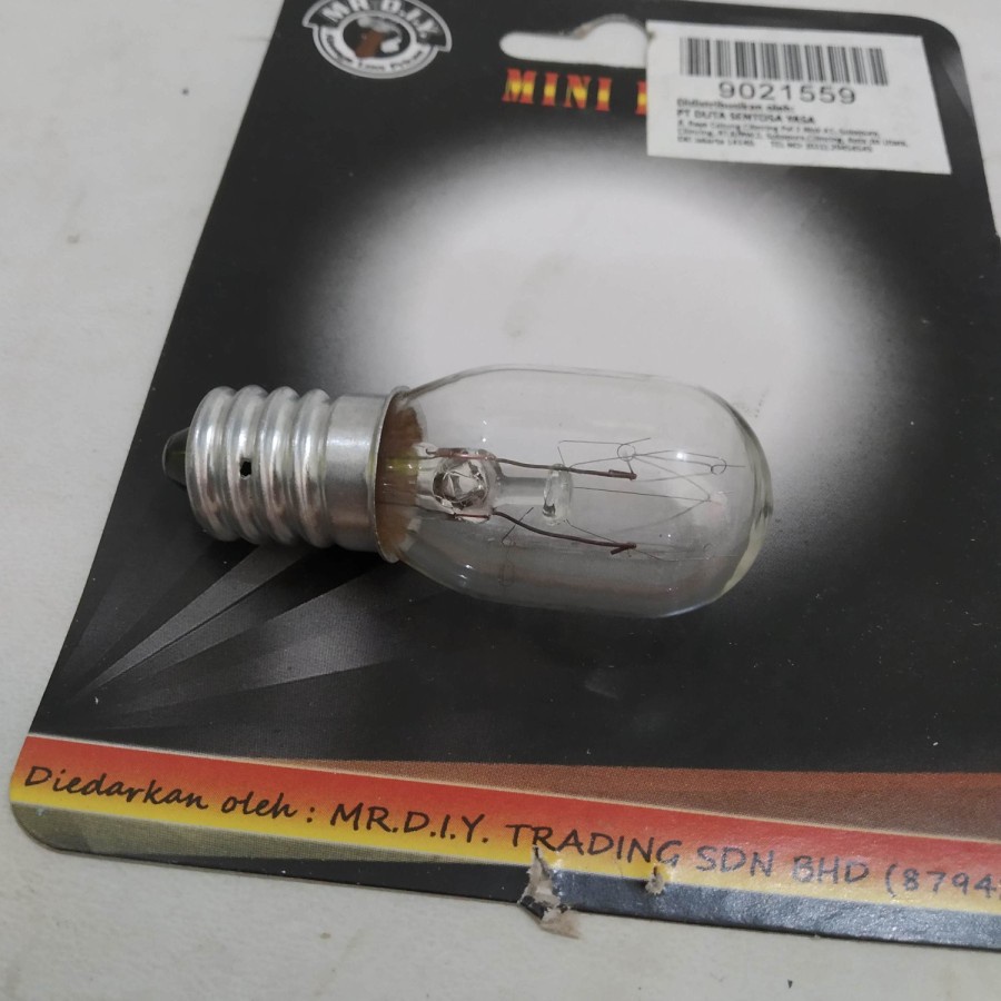 Lampu Bohlam kulkas ulir kecil E14 E 14 e12 e 12 240v 240 V