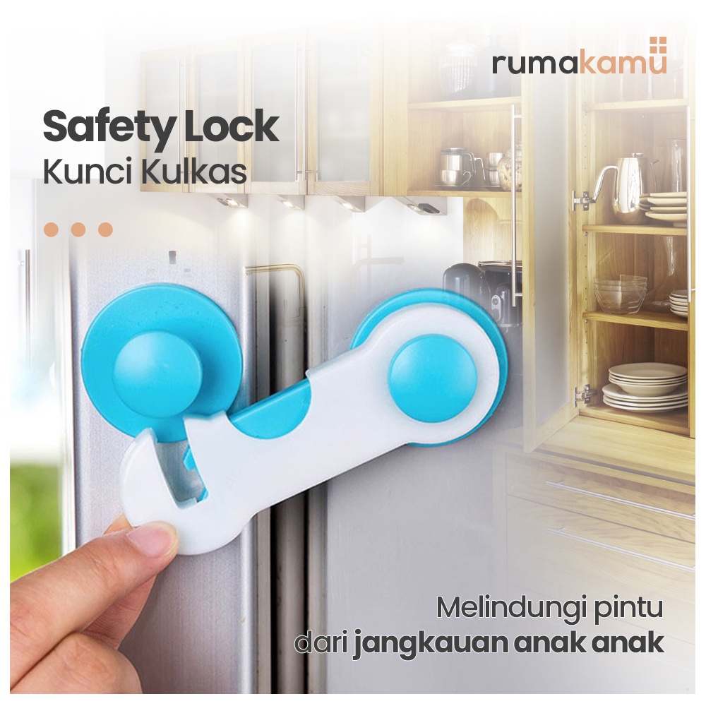 Pengaman Laci Pintu Lemari Safety Lock Aman Dari Jangkauan Bayi