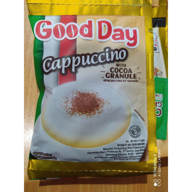

1 rcg kopi good day Cappuccino 10s