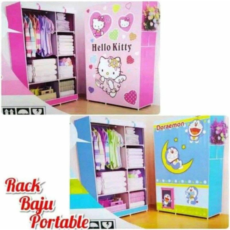 Lemari Baju Portable TD, Lemari Plastik, Lemari Baju