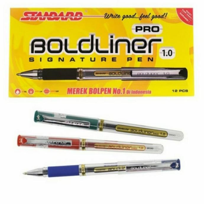 

Office & Stationery | Alat Tulis | Pulpen Standart Boldliner Pro 1.0Mm Hitam/Biru Signature Pen | Best Seller