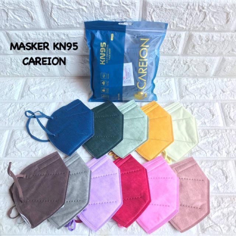 MASKER KN95 CAREION 5PLY MIX WARNA TERMURAH