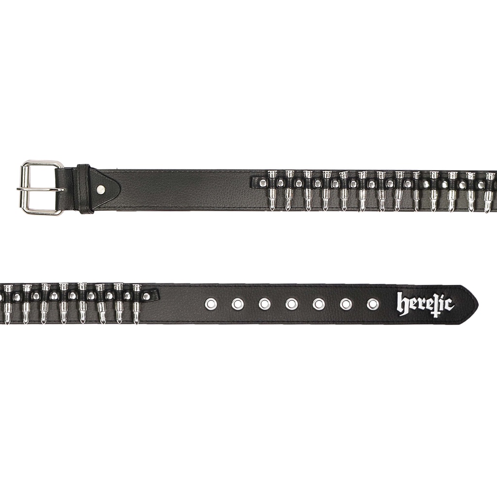 Heretic -  Bullet Leather Belt / Sabuk Peluru Kulit - Mayhem