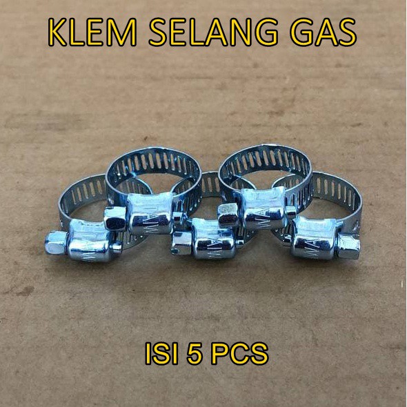 [BAYAR DITEMPAT] Klem Selang Gas / Cincin Selang Regulator ISI 5 PCS