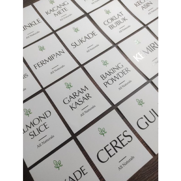 

Sticker Bumbu/Label Pantry Medium Size