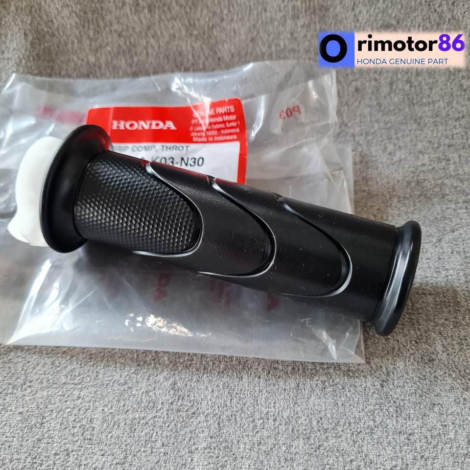 Hand Grip Kanan Honda Revo FI Supra X 125 Fi New 53140-K03-N30 Grip Comp Throttle Original AHM