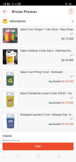 Fabric Softener 5 Liter - Pelembut Pewangi Pakaian