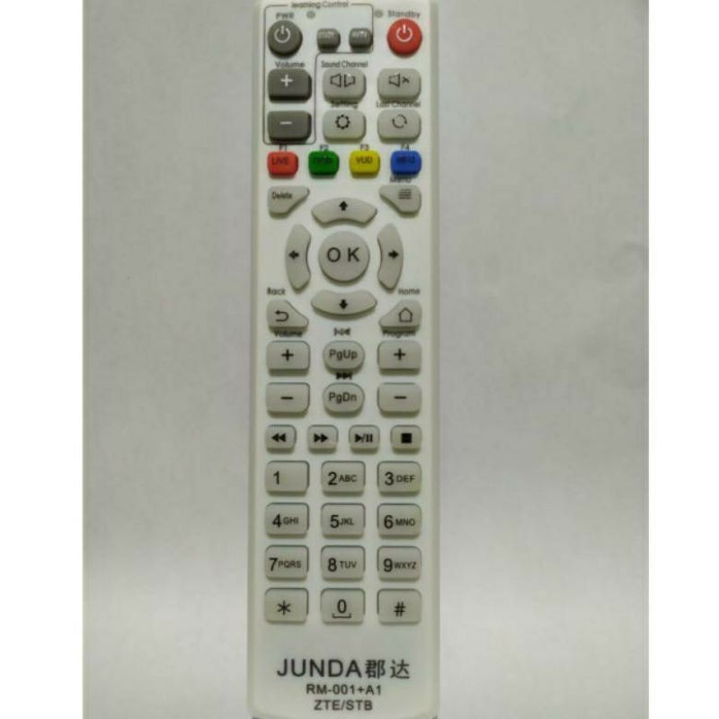 REMOTE STB DVB lNDlHOME FlBERHOME TERBARU JUNDA RM 001+A1