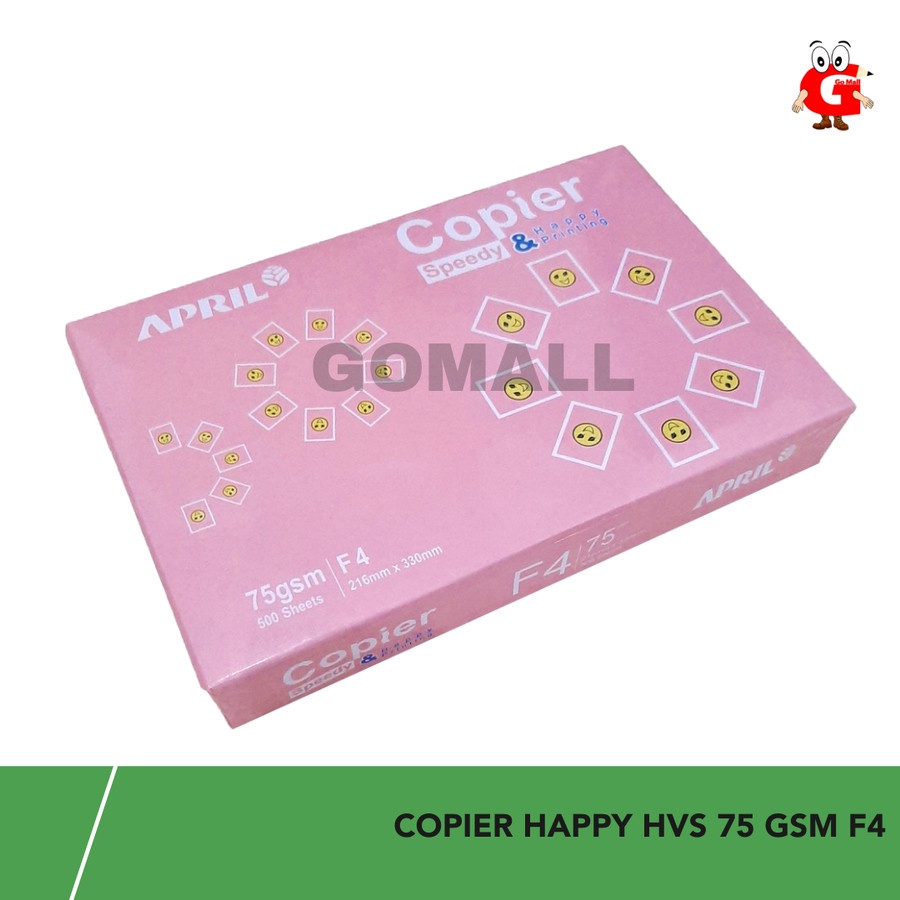 

Kertas Fotocopy HVS / HVS Copier Happy F4 75 gsm