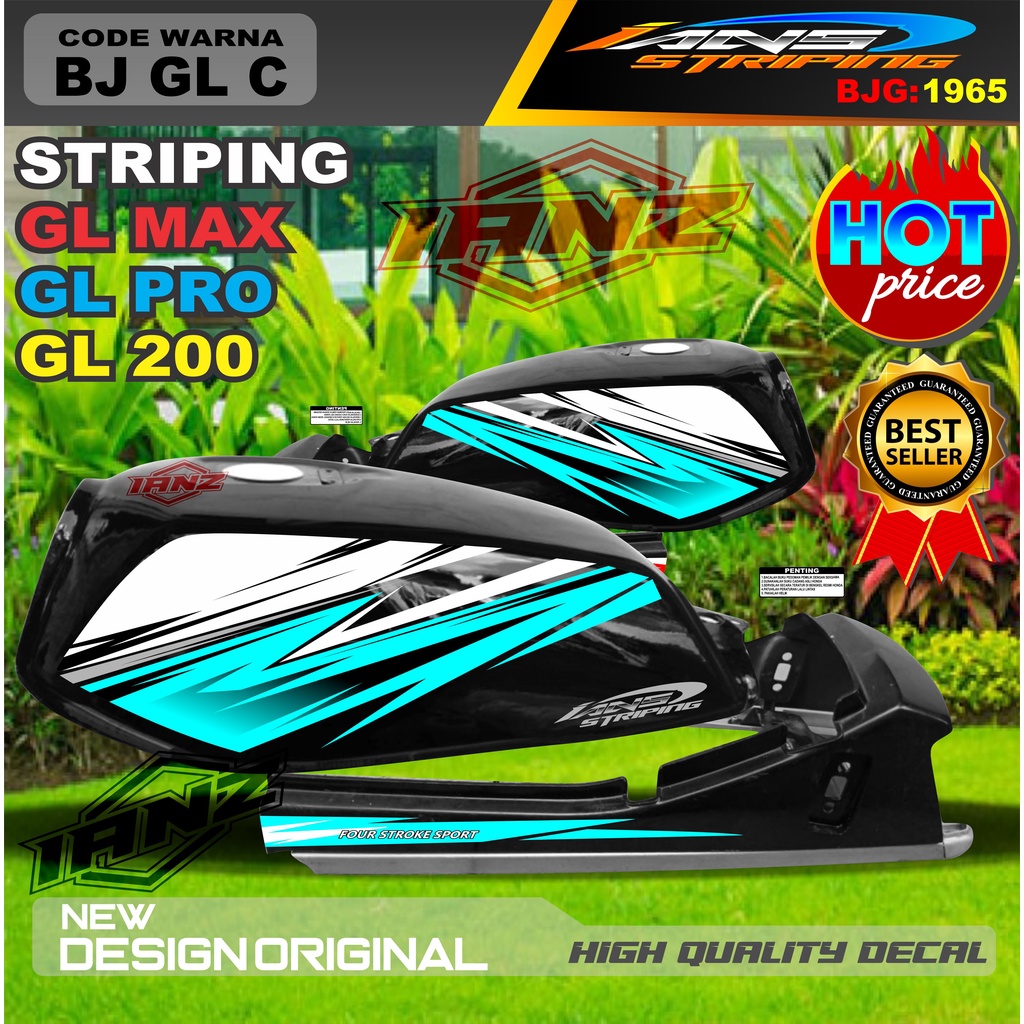 STRIPING MOTOR GL MAX GL PRO GL 100 / STRIPING MOTOR GL TERBARU / STIKER MOTOR TERMURAH / STRIPING GL MAX / STIKER GL PRO / STIKER MOTOR