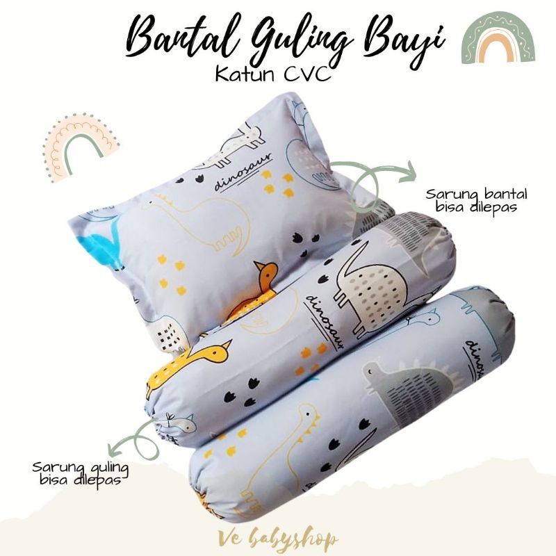 Bantal Guling Bayi Set / Sarung Bantal Bayi Set / Bedding Set bayi