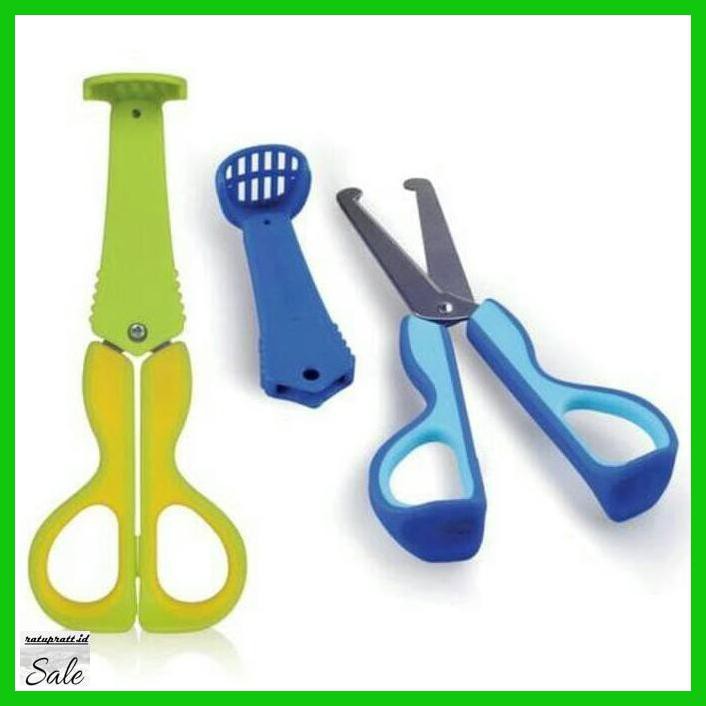 

Rekamfood- Kidsme 3In1 Food Scissors/Gunting Makanan/Gunting Anak - Biru -Original.