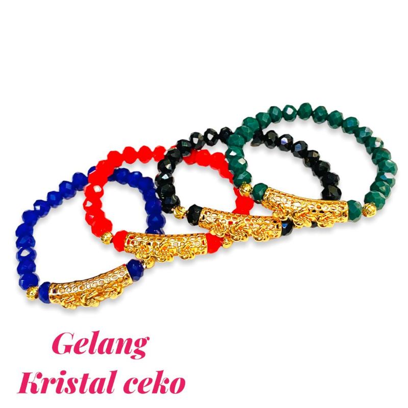 gelang wanita//gelang kristal asli//gelang