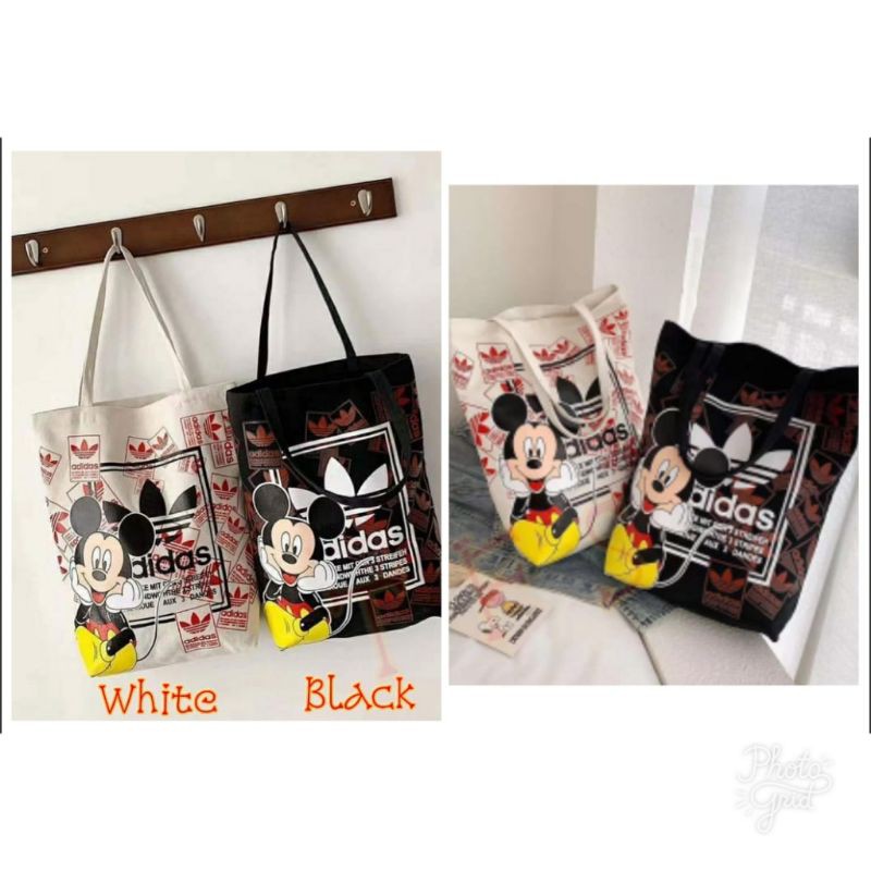 Tas tote kanvas Mickey Mouse Adidas