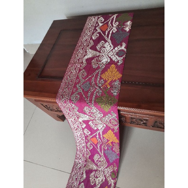 Kain Tenun Selendang Songket Sidemen Bali Asli (bukan bordir)